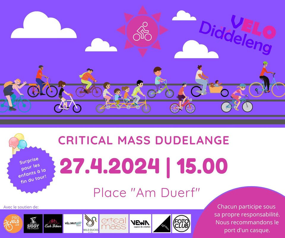 Critical Mass Dudelange - Velo