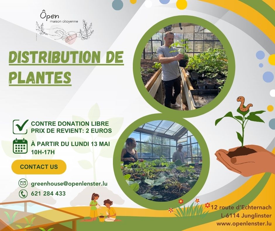 Distribution de plantes