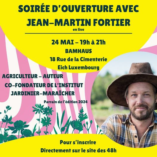 Les 48h de l'Agriculture urbaine - Soirée d’ouverture en live avec Jean-Martin Fortier