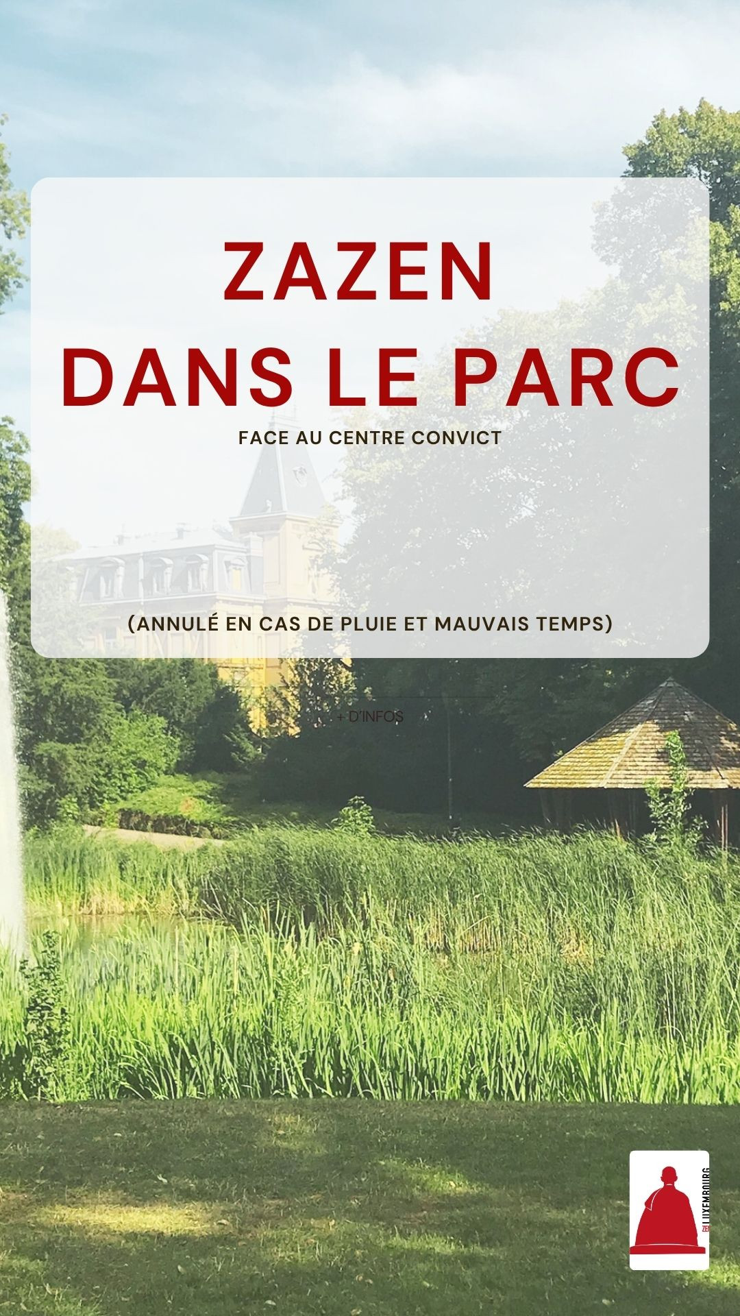 Zazen ( méditation zen ) dans le parc