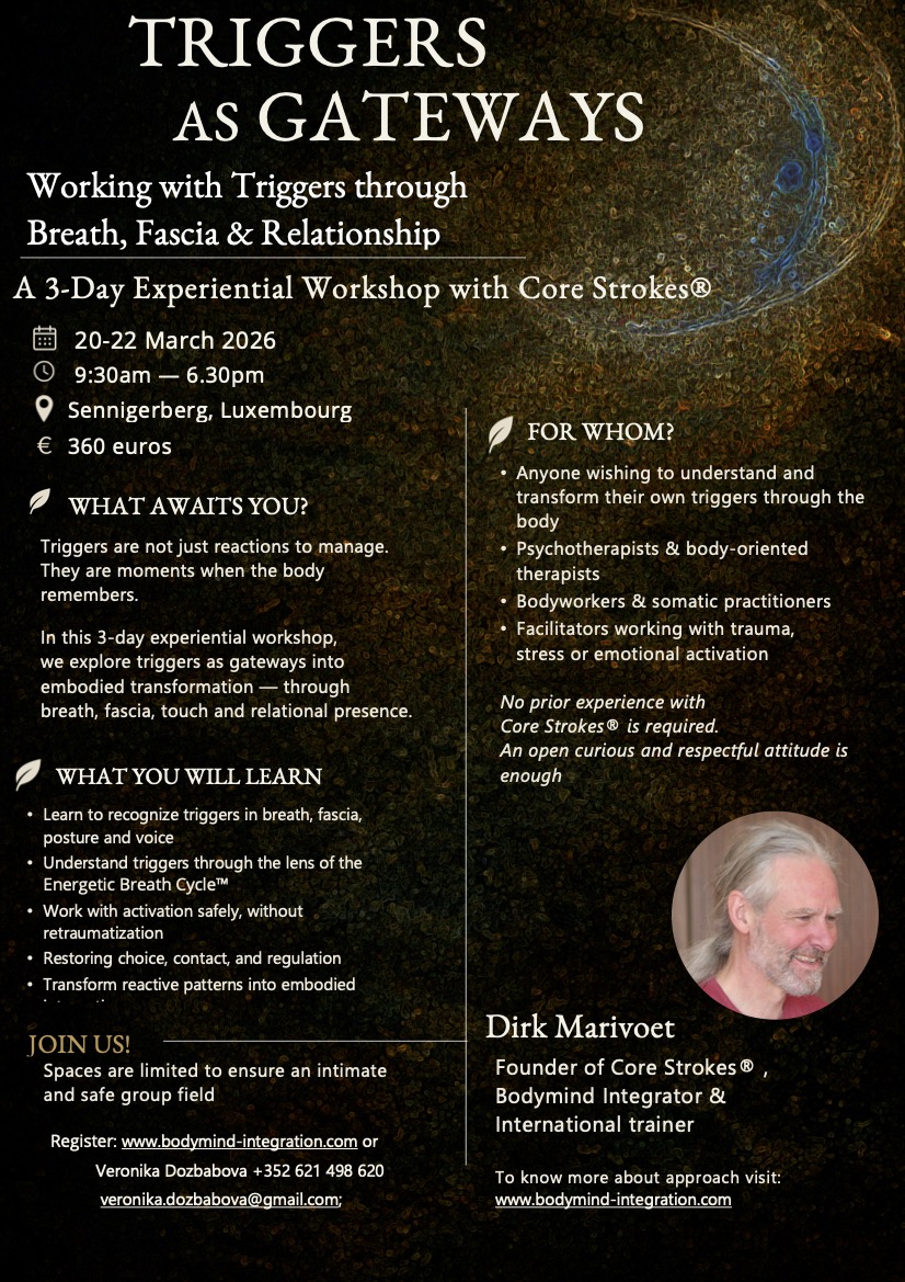 Triggers as gateways - 3 days experiential body-workshop
