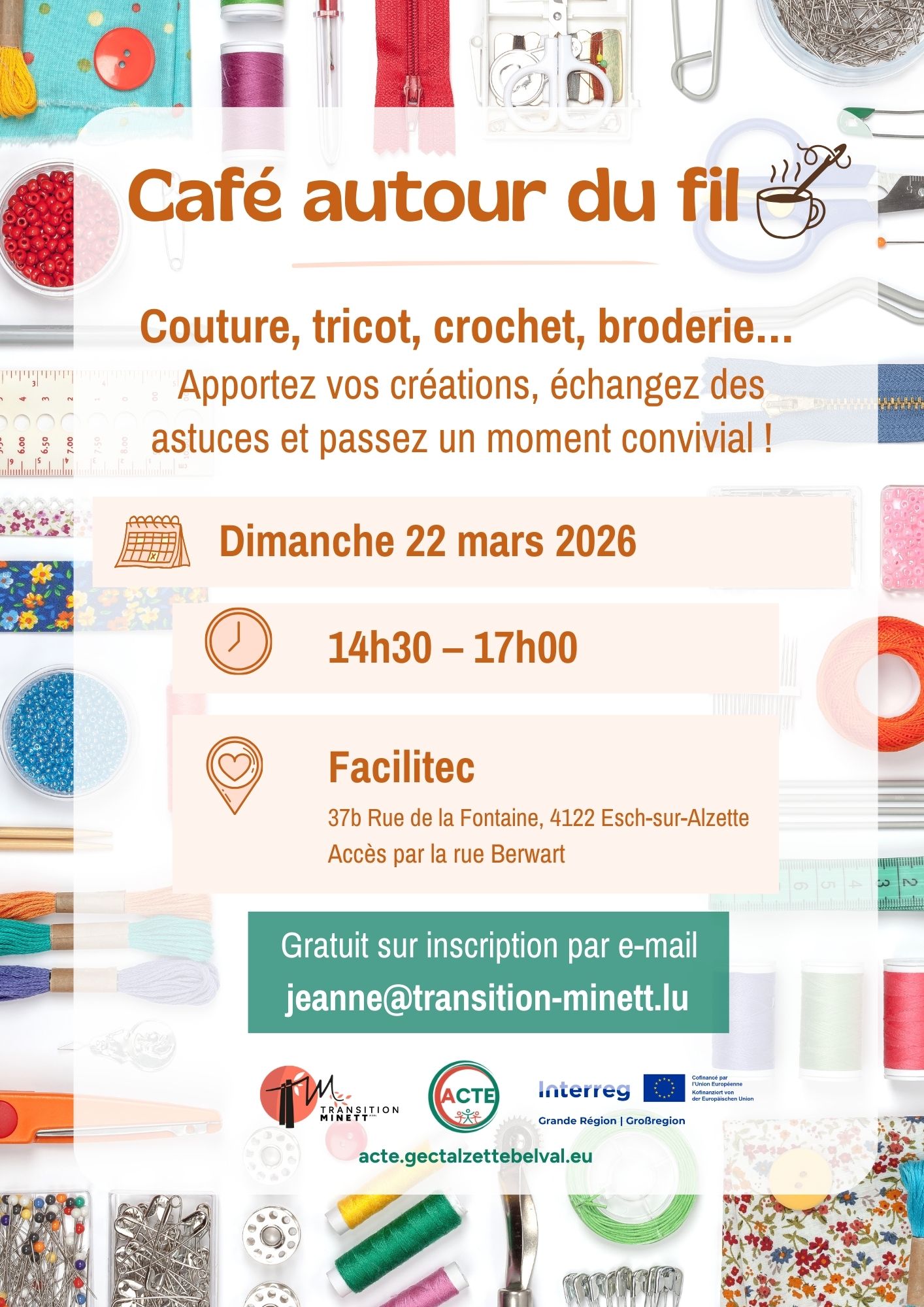 café autour du fil - couture, crochet, tricot, broderie ...