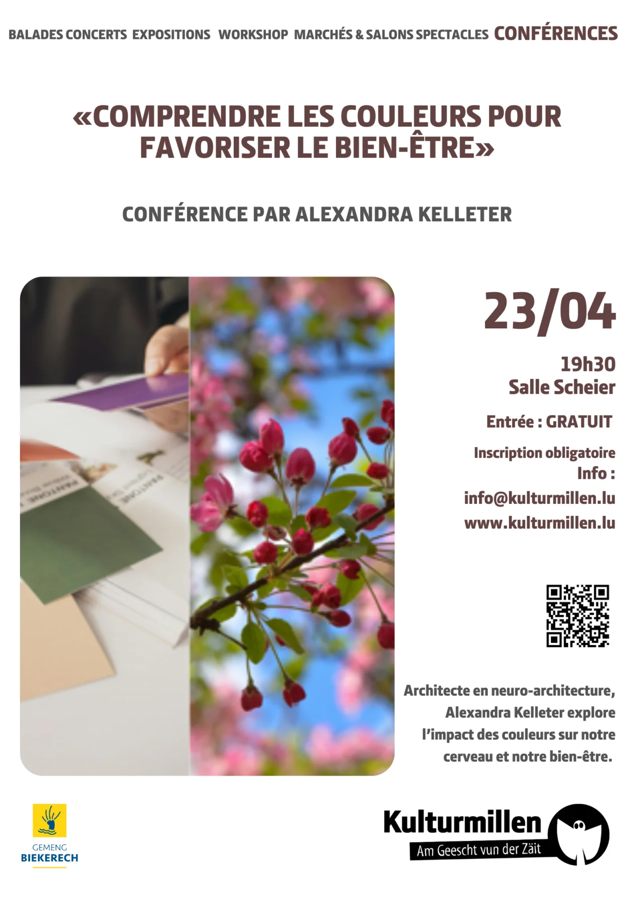 Comprendre les couleurs pour favoriser le bien-être - une conférence d’Alexandra Kelleter