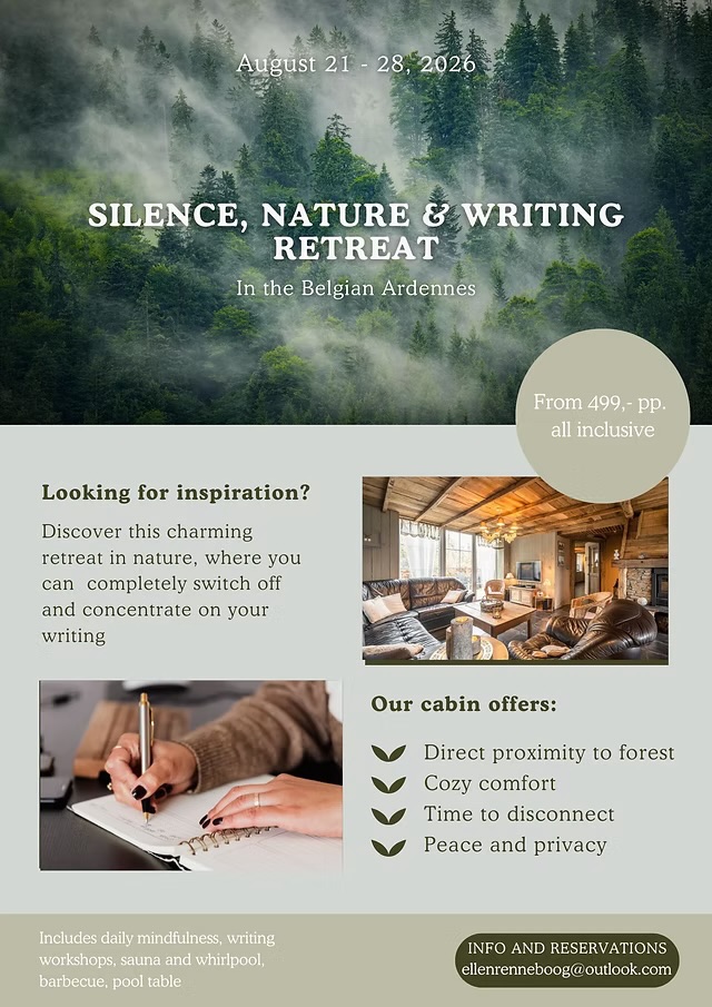 Writing retreat Ardennes