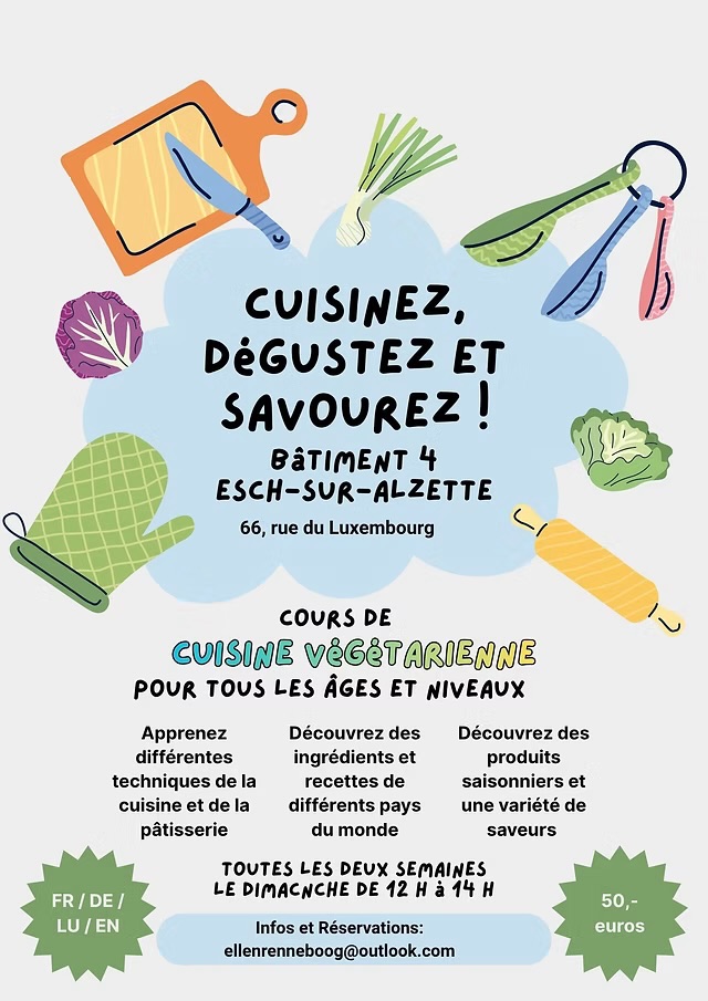 Cours de cuisine végétarienne