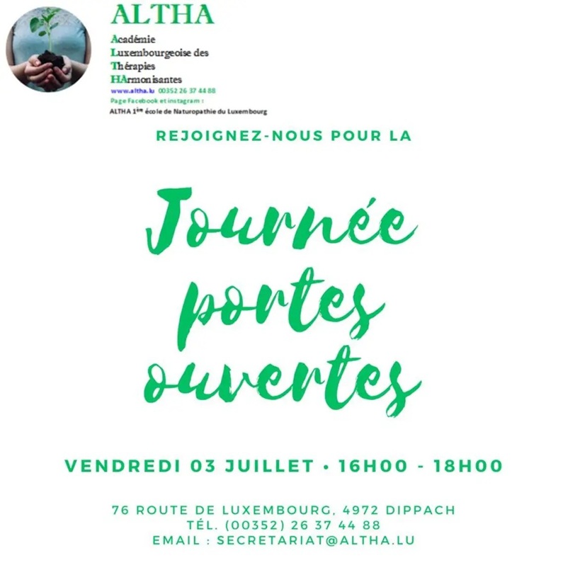 Portes ouvertes de l'école de naturopathie Altha