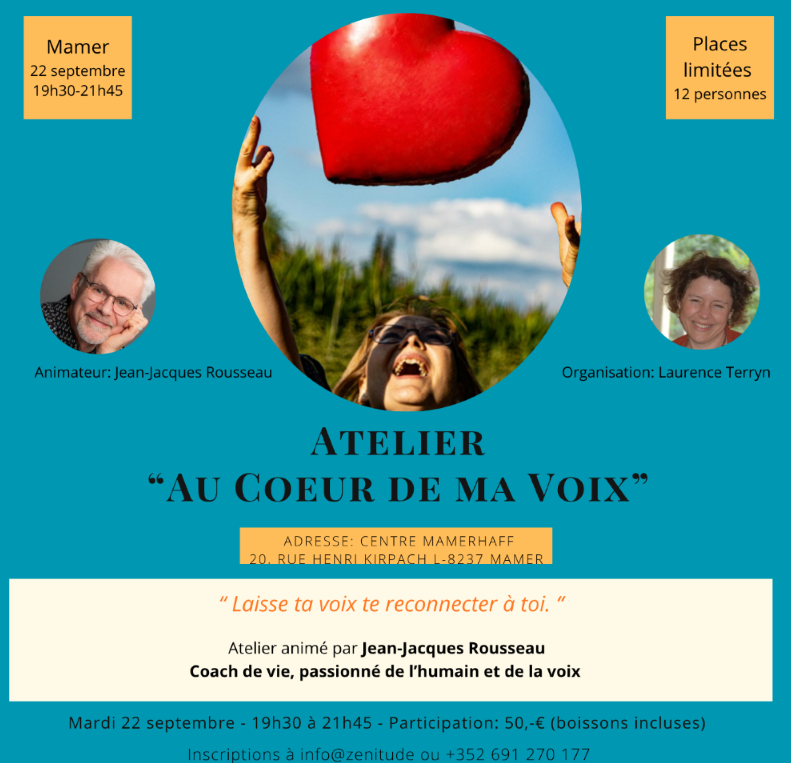 Atelier "Au coeur de ma voix"