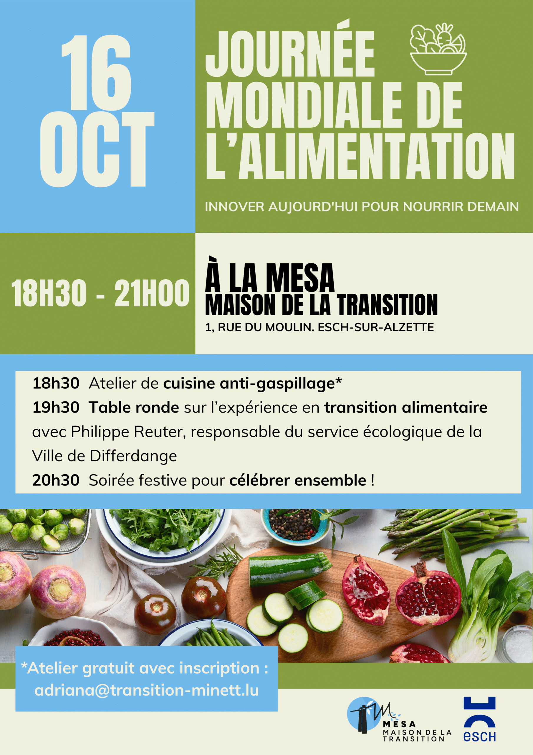 Soirée dans le cadre de la Journée mondiale de l’alimentation - innover aujourd'hui pour nourrir demain